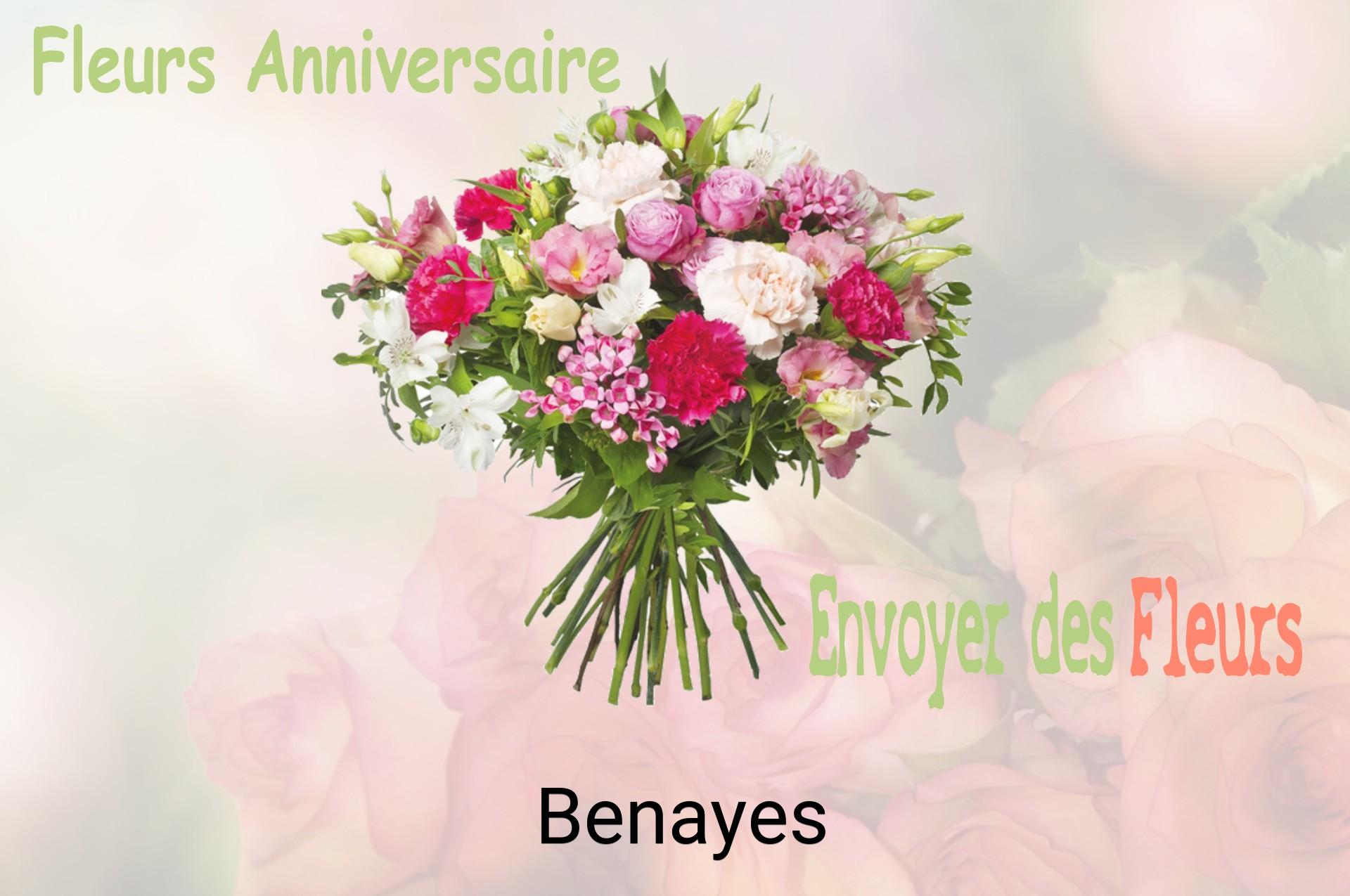 Bouquet de fleurs d’anniversaire livré à Benayes